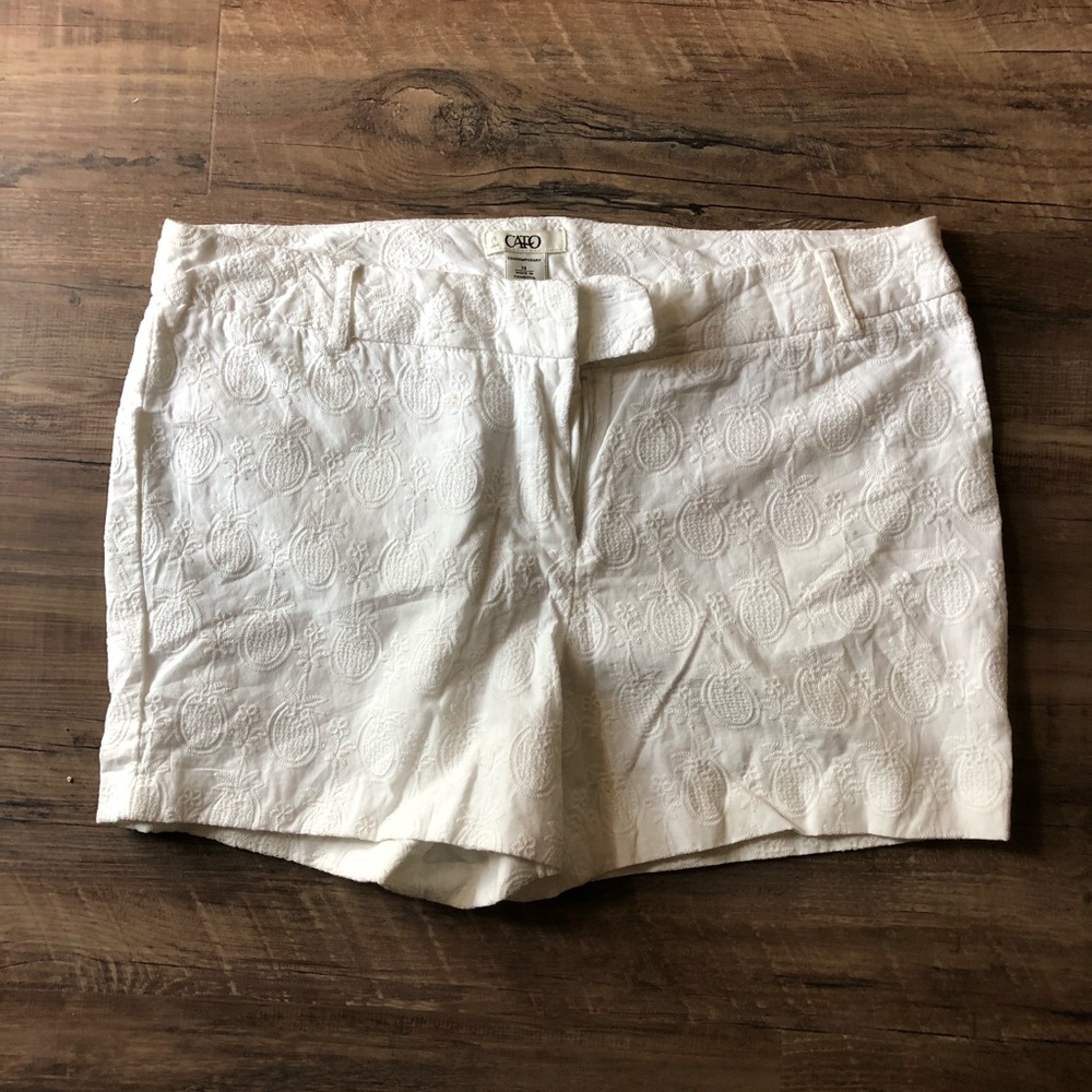 White Pineapple Shorts